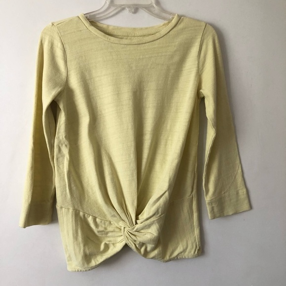 Loft Yellow Twist Front Sweatshirt XXS - Picture 4 of 7